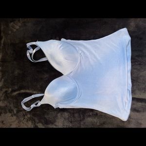 Baby Blue Spandex Bra Top